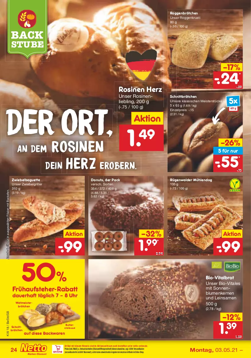 Aktueller Prospekt Netto Marken-Discount - Filial-Angebote - von 03.05 bis 08.05.2021 - strona 24