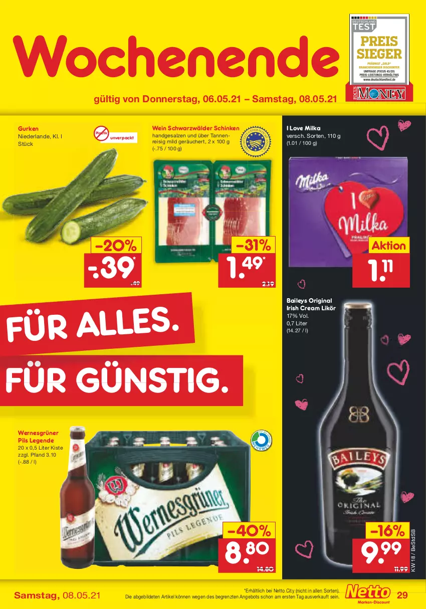 Aktueller Prospekt Netto Marken-Discount - Filial-Angebote - von 03.05 bis 08.05.2021 - strona 29