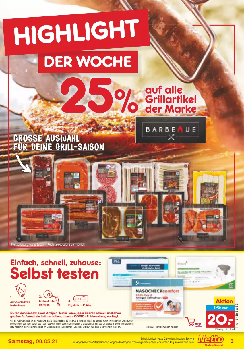 Aktueller Prospekt Netto Marken-Discount - Filial-Angebote - von 03.05 bis 08.05.2021 - strona 3