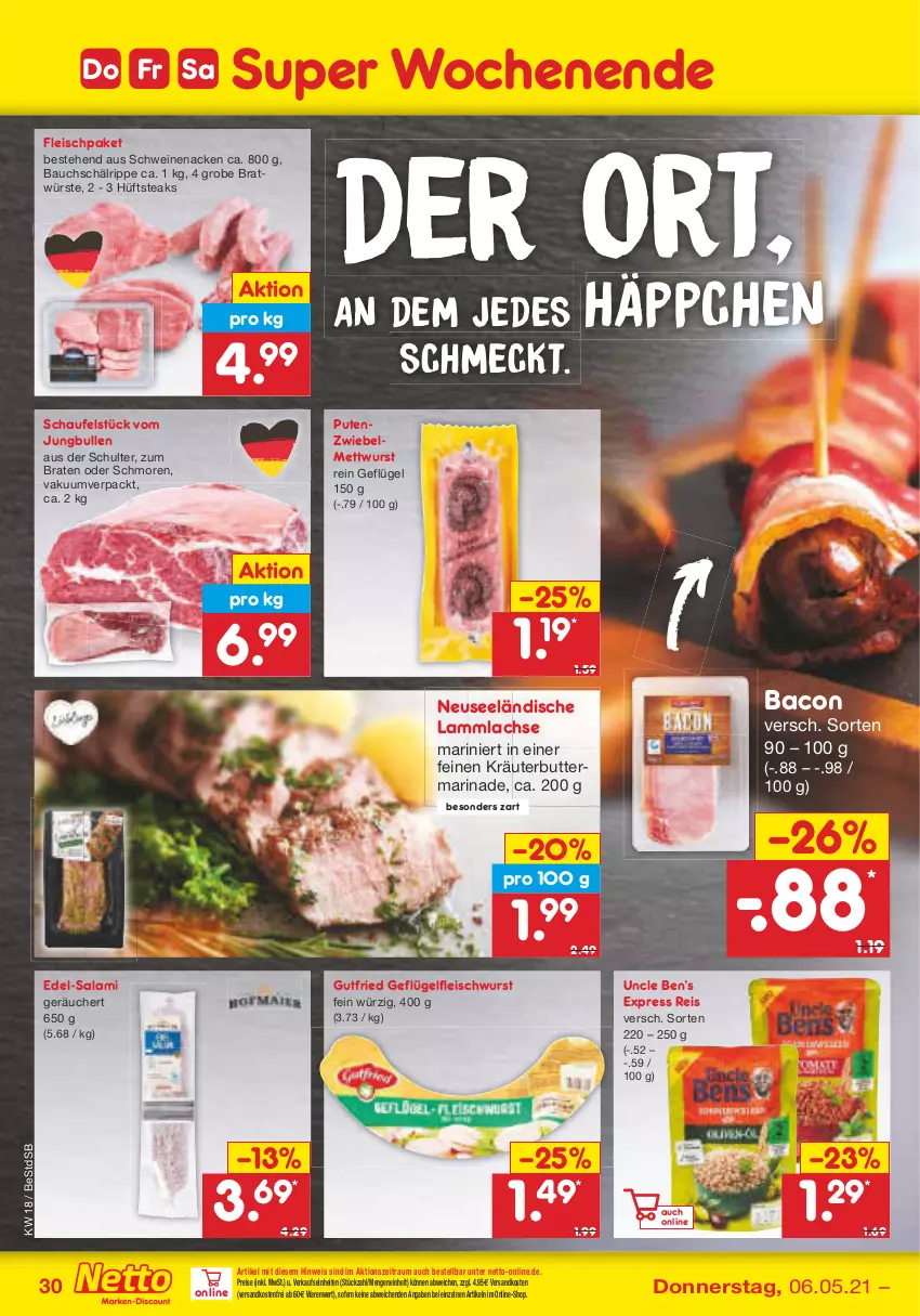 Aktueller Prospekt Netto Marken-Discount - Filial-Angebote - von 03.05 bis 08.05.2021 - strona 30