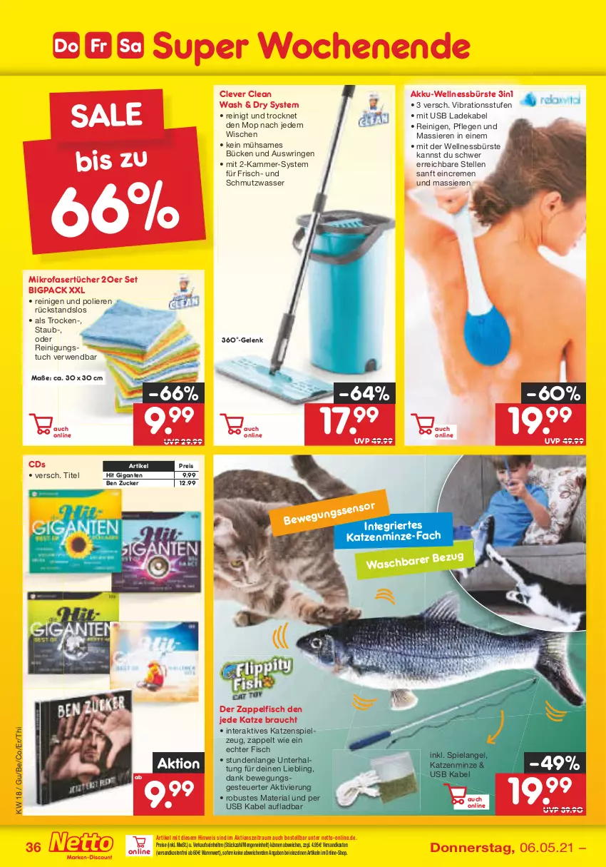 Aktueller Prospekt Netto Marken-Discount - Filial-Angebote - von 03.05 bis 08.05.2021 - strona 36