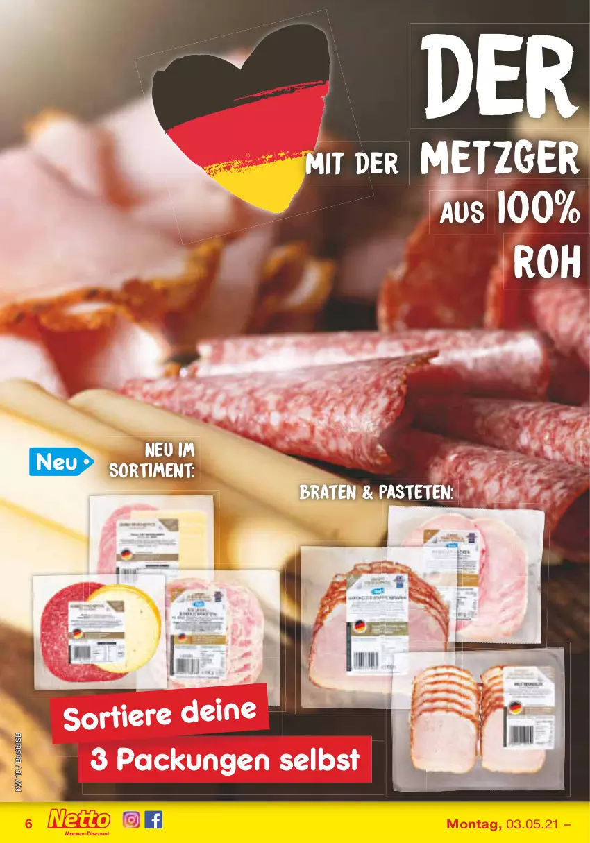 Aktueller Prospekt Netto Marken-Discount - Filial-Angebote - von 03.05 bis 08.05.2021 - strona 6