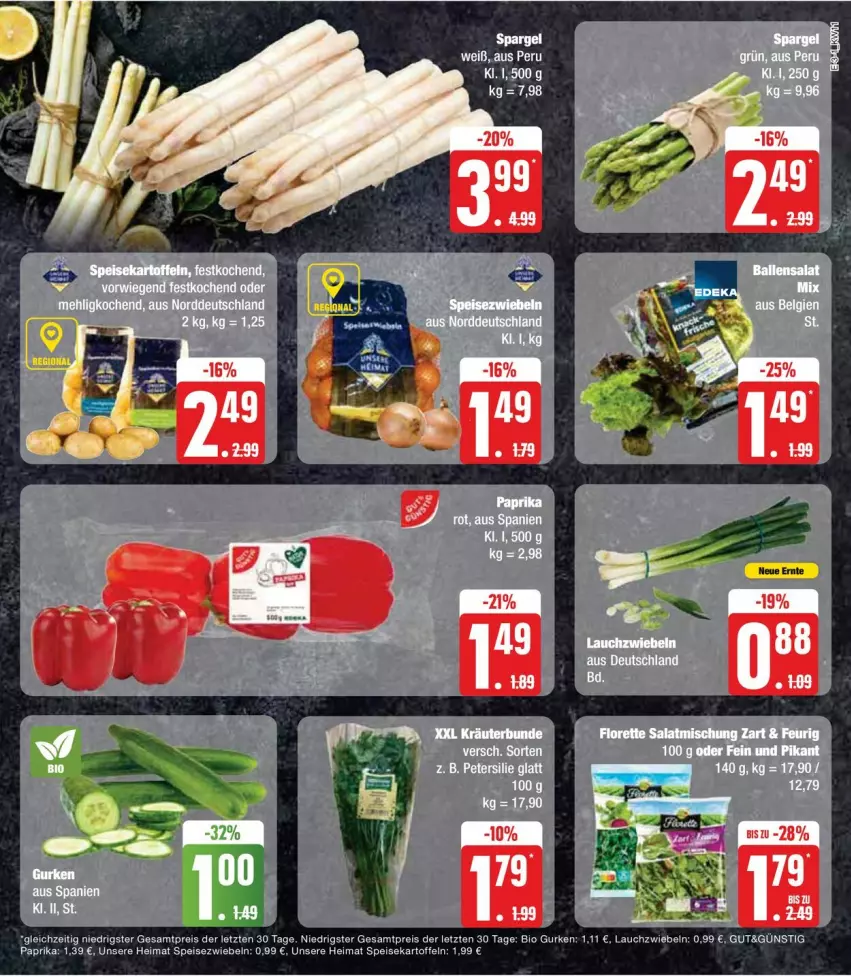 Aktueller Prospekt Edeka - Prospekte - von 11.03 bis 16.03.2024 - strona 7 - produkty: bio, bio gurken, eis, gurke, gurken, Lauchzwiebel, lauchzwiebeln, paprika, reis, Speisezwiebeln, Ti, ZTE, zwiebel, zwiebeln