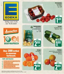 Gazetka promocyjna Edeka - Prospekte - Gazetka - ważna od 16.03 do 16.03.2024 - strona 5 - produkty: cherrytomaten, deka, eis, jonagored, kartoffel, kartoffeln, orange, orangen, reis, speisekartoffeln, tafeläpfel, Ti, tomate, tomaten, ZTE, zucchini