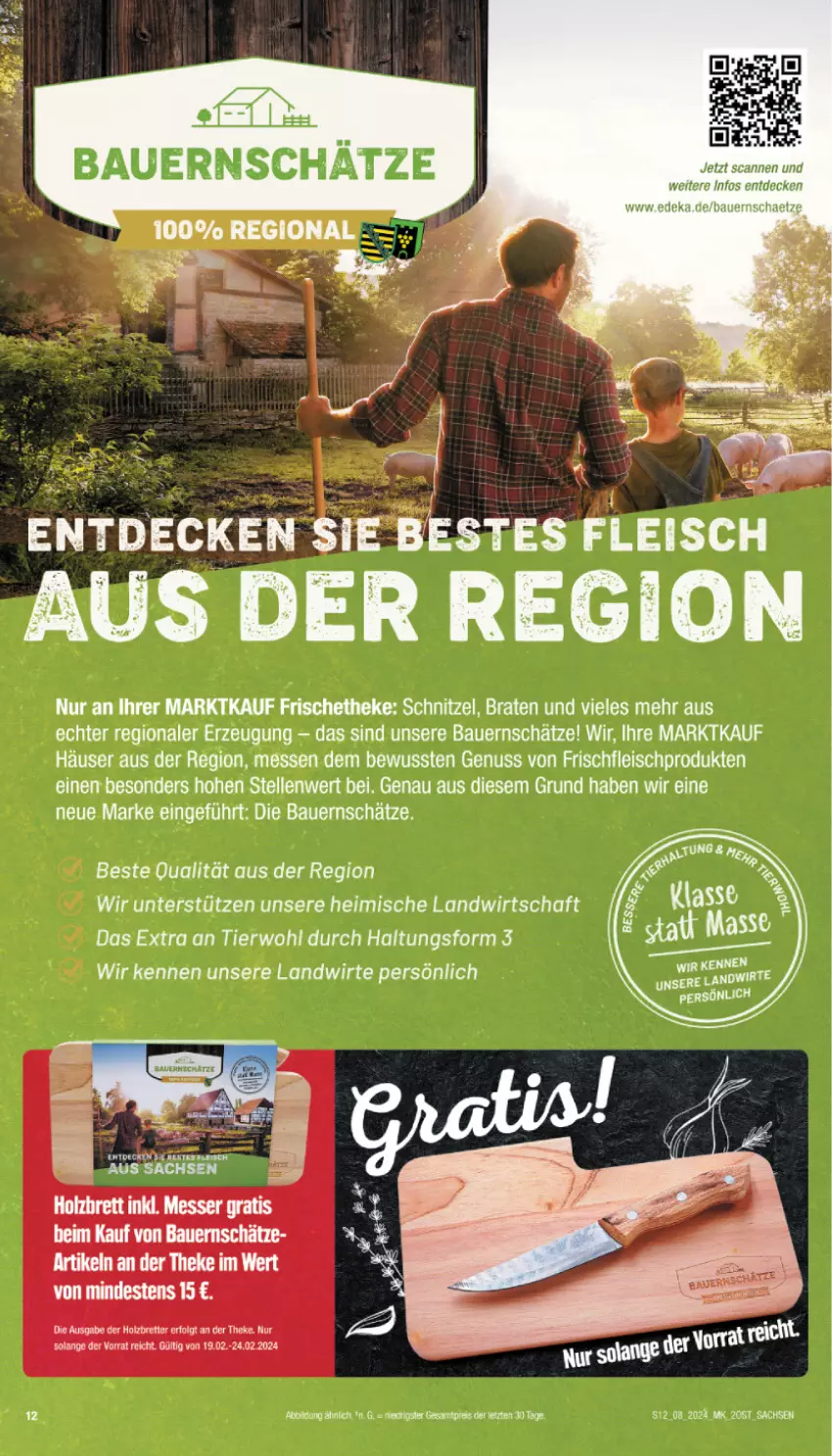 Aktueller Prospekt Marktkauf - Prospekt - von 18.02 bis 24.02.2024 - strona 12 - produkty: auer, Bau, Bauer, braten, decke, deka, eis, elle, fleisch, HP, LG, nuss, reis, schnitzel, Ti, ZTE