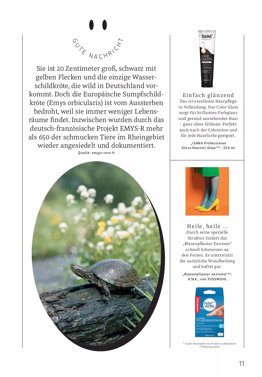 Aktueller Prospekt Rossmann - Prospekte - von 05.05 bis 01.06.2025 - strona 11 - produkty: Blasenpflaster, elle, ente, Fusswohl, haarpflege, isana, Kinder, medizinprodukt, pflaster, sana, Schmuck, Spezi, Ti, Tiere, wasser, Wild