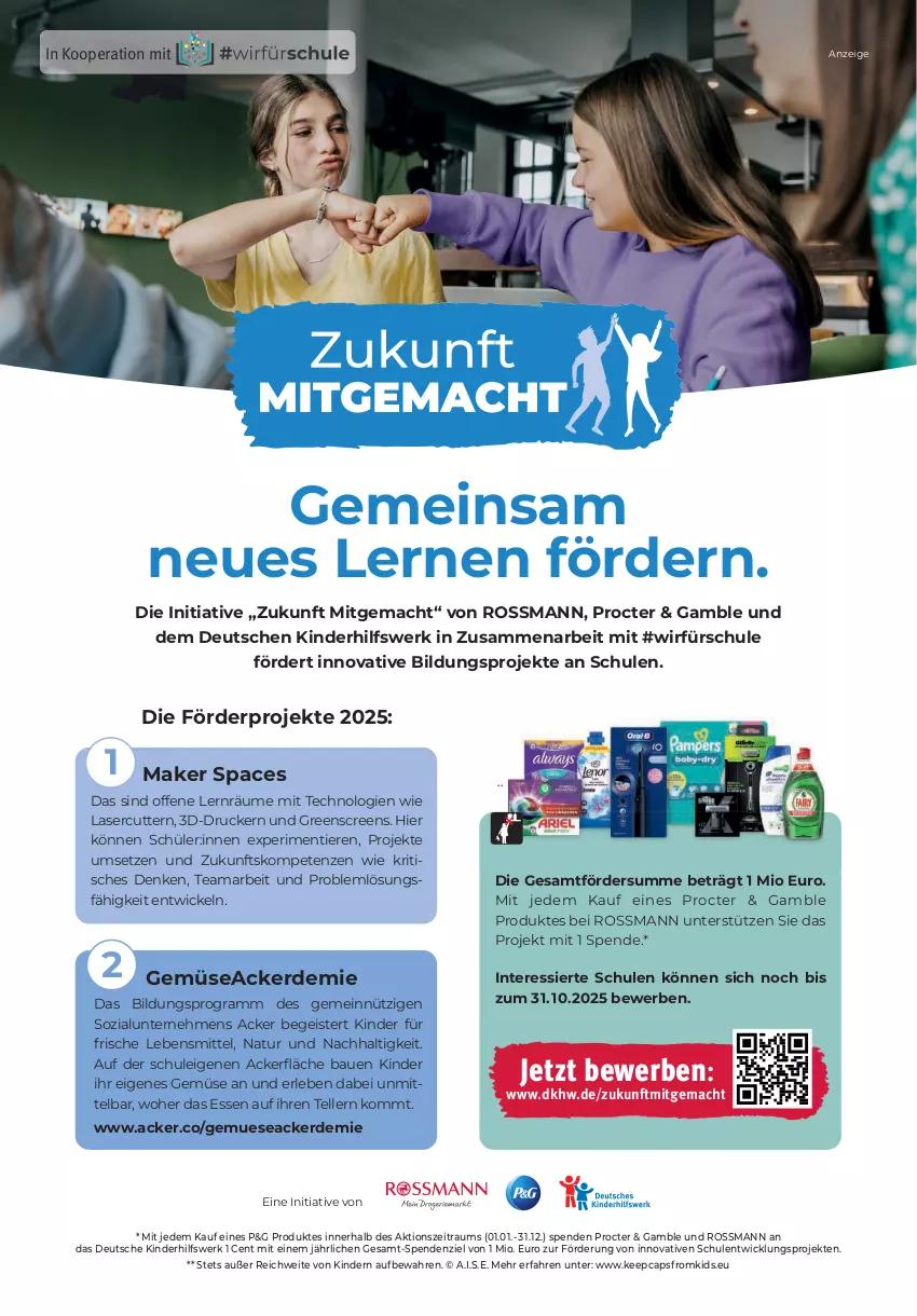 Aktueller Prospekt Rossmann - Prospekte - von 05.05 bis 01.06.2025 - strona 25 - produkty: Bau, Cap, drucker, eis, elle, erde, Kinder, lebensmittel, mac, natur, teller, Ti, Tiere, tisch, WICK