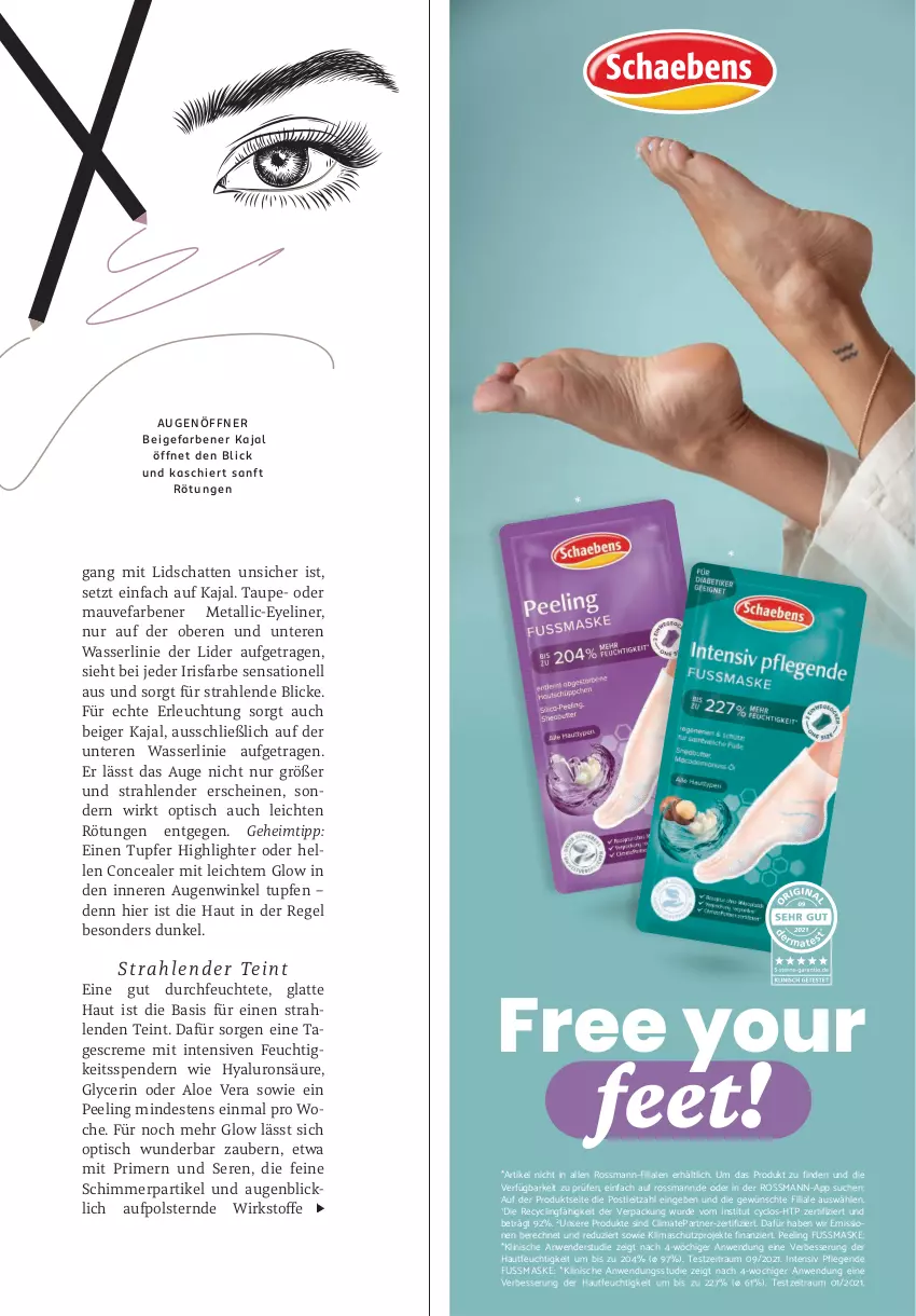 Aktueller Prospekt Rossmann - Prospekte - von 05.05 bis 01.06.2025 - strona 53 - produkty: aloe vera, Clin, creme, elle, enders, Eyeliner, hyaluron, latte, leitz, Maske, Peeling, tagescreme, Ti, tisch, wasser, Yo