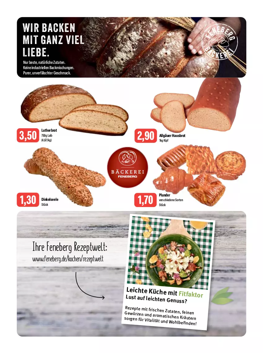 Aktueller Prospekt Feneberg - Prospekte - von 06.07 bis 08.07.2023 - strona 5 - produkty: backmischung, Backmischungen, brot, elle, gewürz, küche, LG, mac, nuss, Plunder, rezept, rezepte, Ti, tisch, usb, vita