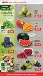 Gazetka promocyjna Famila - Prospekte - Gazetka - ważna od 16.04 do 16.04.2022 - strona 2 - produkty: beere, beeren, beutel, bio, Birnen, champignon, champignons, creme, heidelbeere, heidelbeeren, himbeer, himbeere, himbeeren, mac, mango, mangos, melone, melonen, natur, Schal, Schale, spinat, tafelbirnen, tafeltrauben, Ti, trauben, wasser, wassermelone, wassermelonen