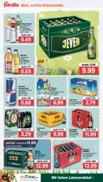 Gazetka promocyjna Famila - Prospekte - Gazetka - ważna od 16.04 do 16.04.2022 - strona 26 - produkty: aqua, bier, Cap, capri-sun, drink, Duck, eis, eistee, energy drink, erdinger, flasche, jever, jever pilsener, lebensmittel, Mio Mio, pfanne, Pfanner, pils, pilsener, red bull, reis, tee, Ti, veltins