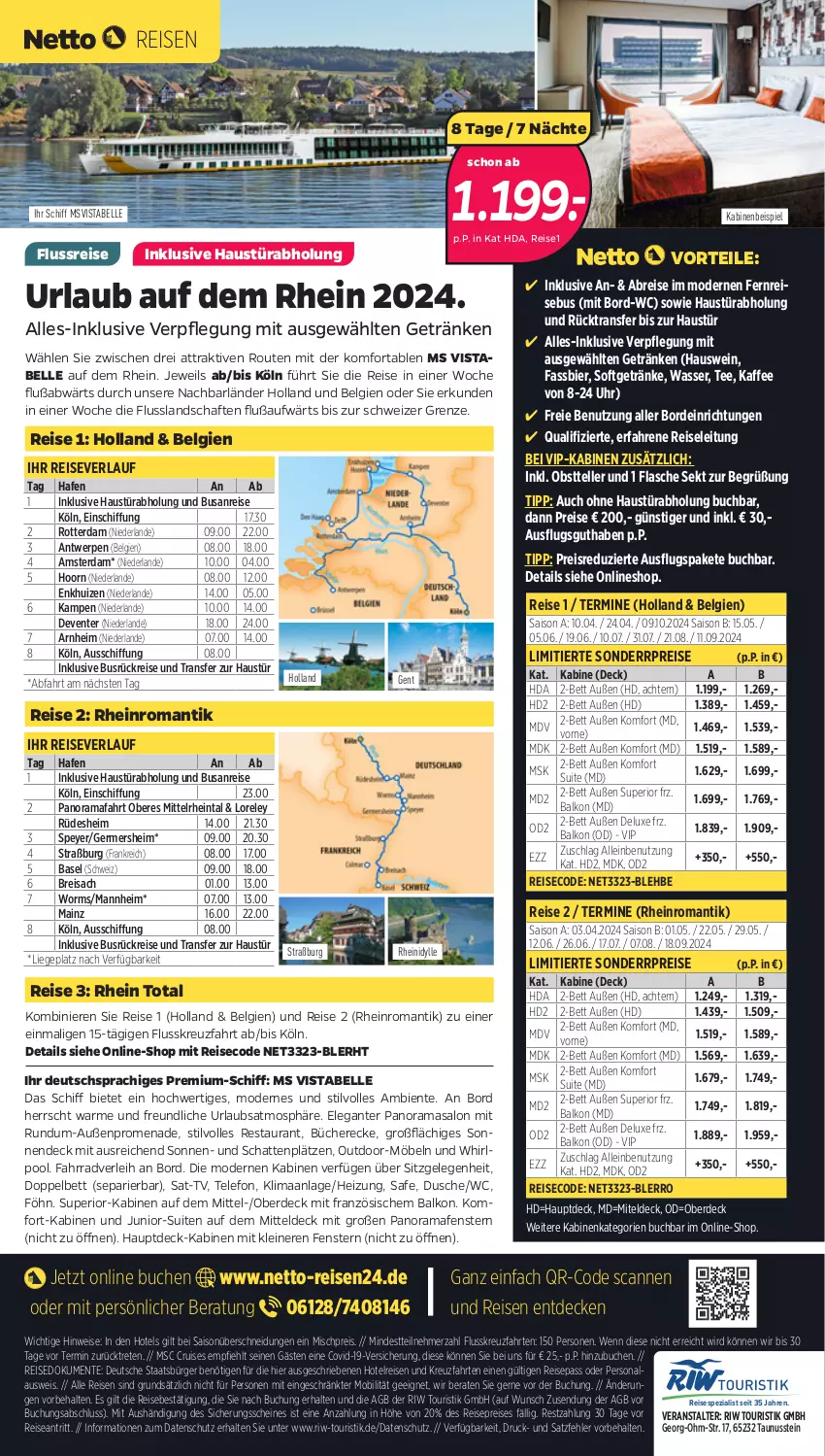 Aktueller Prospekt Netto - Woche 33 - von 14.08 bis 20.08.2023 - strona 4 - produkty: aust, bett, bier, Brei, buch, decke, dusche, eis, elle, ente, erde, Fahrrad, fenster, flasche, Germ, getränk, getränke, HP, kaffee, kreuzfahrten, leine, LG, Liege, möbel, Mode, nuss, obst, Persona, pool, rama, reis, reiseverlauf, rel, sac, sekt, speyer, Spezi, tee, telefon, teller, Ti, uhr, wasser, wein, Whirlpool