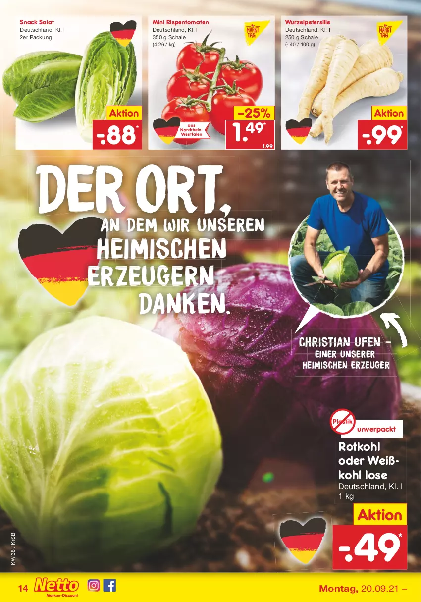 Aktueller Prospekt Netto Marken-Discount - Filial Angebote - von 20.09 bis 25.09.2021 - strona 14