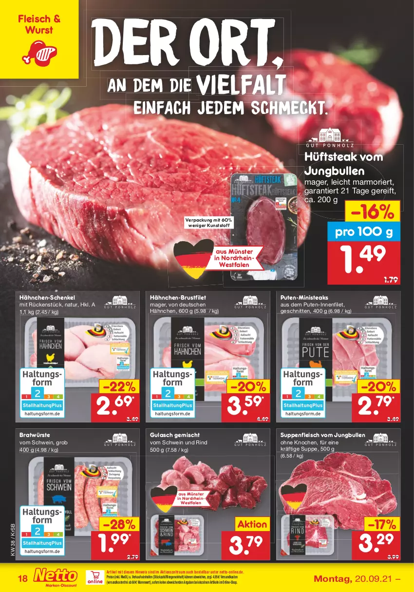 Aktueller Prospekt Netto Marken-Discount - Filial Angebote - von 20.09 bis 25.09.2021 - strona 18