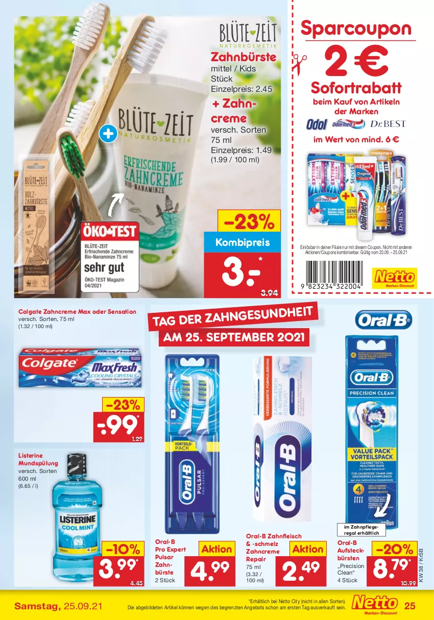 Aktueller Prospekt Netto Marken-Discount - Filial Angebote - von 20.09 bis 25.09.2021 - strona 25