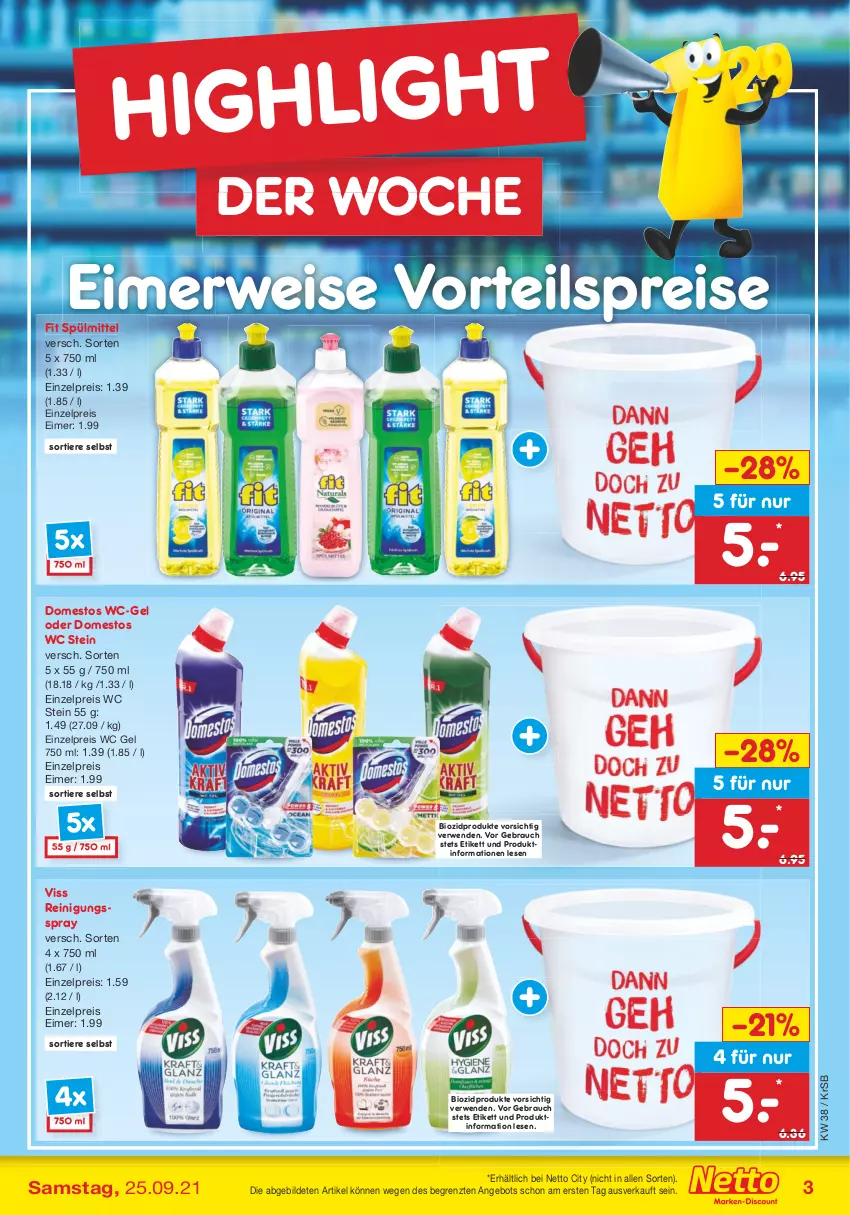 Aktueller Prospekt Netto Marken-Discount - Filial Angebote - von 20.09 bis 25.09.2021 - strona 3