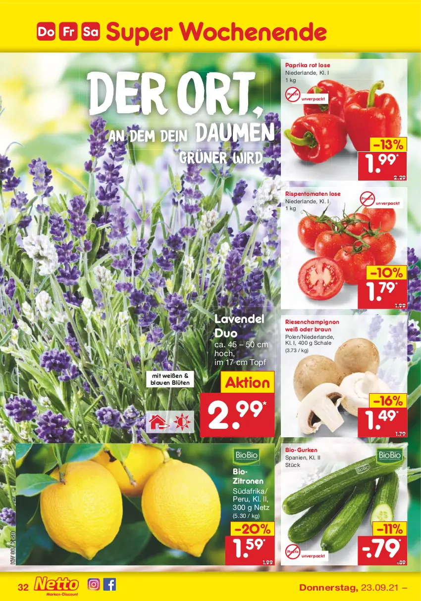 Aktueller Prospekt Netto Marken-Discount - Filial Angebote - von 20.09 bis 25.09.2021 - strona 32