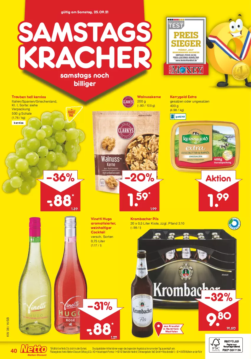 Aktueller Prospekt Netto Marken-Discount - Filial Angebote - von 20.09 bis 25.09.2021 - strona 40