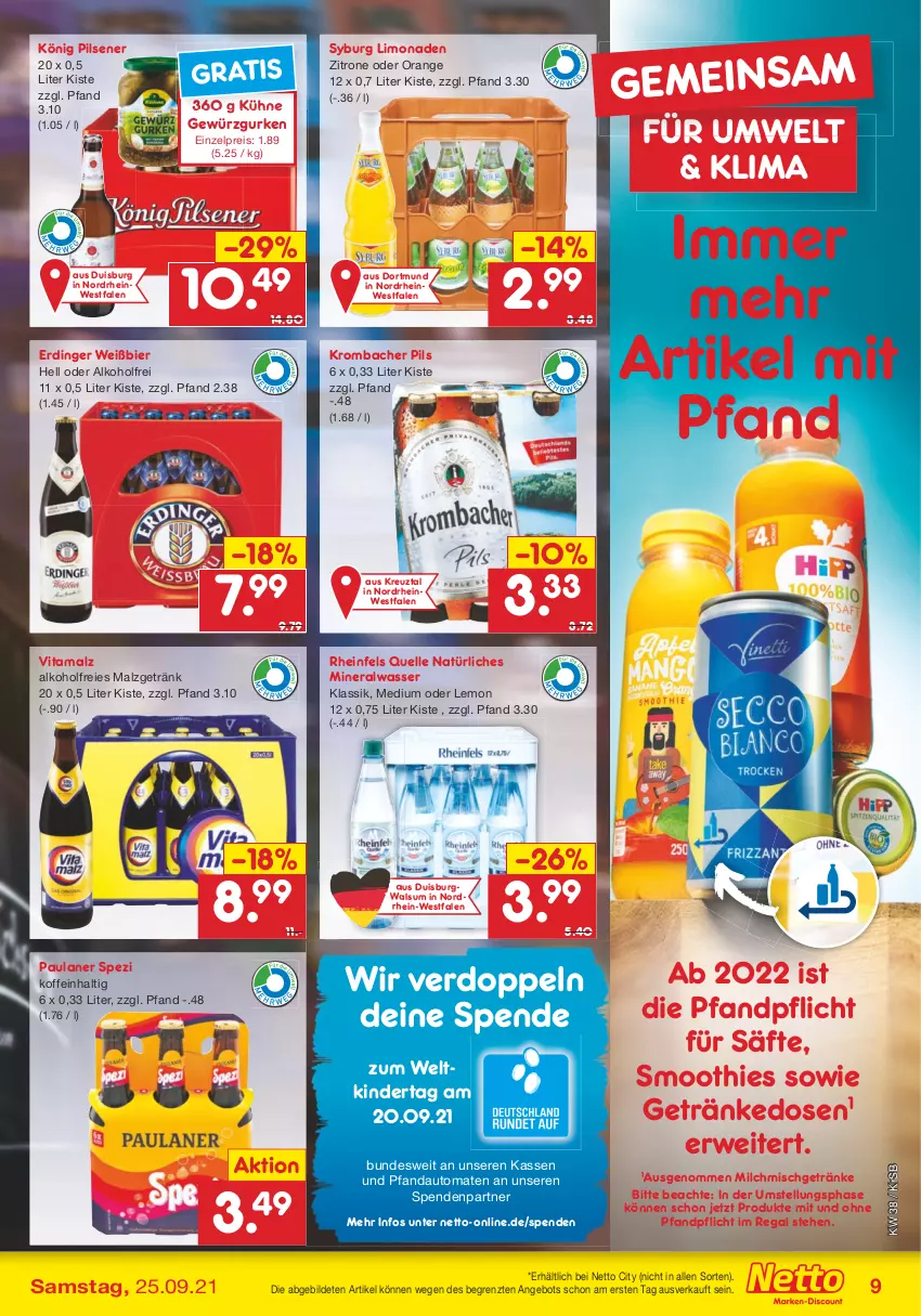 Aktueller Prospekt Netto Marken-Discount - Filial Angebote - von 20.09 bis 25.09.2021 - strona 9