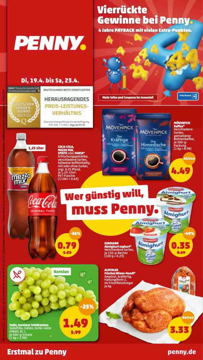 Aktueller Prospekt Penny - Prospekte - von 18.04 bis 23.04.2022 - strona 1 - produkty: milka