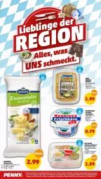 Gazetka promocyjna Penny - Prospekte - Gazetka - ważna od 23.04 do 23.04.2022 - strona 18 - produkty: Becher, creme, eis, emmentaler, fleisch, fleischsalat, frischkäse, gin, goldsteig, Heu, heumilch, Käse, LG, meerrettich, milch, obazda, reis, Rettich, salat, schinken, Ti, ZTE