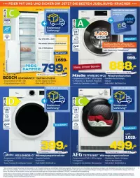 Gazetka promocyjna Euronics - Prospekte - Gazetka - ważna od 07.10 do 07.10.2025 - strona 11 - produkty: aeg, akku, auto, Behälter, bett, bio, bosch, eier, elle, ente, gefrierschrank, hemd, hemden, Jubiläums, kracher, led-licht, LG, miele, Rauch, Schrank, tee, waschvollautomat, wolle