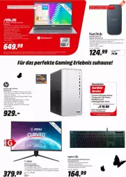 Gazetka promocyjna Media Markt - Prospekte - Gazetka - ważna od 29.04 do 29.04.2023 - strona 5 - produkty: computer, Desktop-pc, eis, elle, ente, geforce, gtx, HDD, HDMI, kopfhörer, lion, logitech, monitor, notebook, nvidia, pute, ryzen, sandisk, spee, Spezi, ssd, Stier, Ti, usb