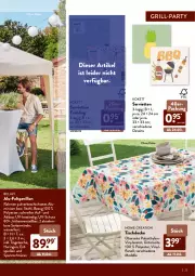 Gazetka promocyjna Aldi Nord - Aldi-Grillen - Gazetka - ważna od 30.04 do 30.04.2022 - strona 23 - produkty: Abba, Bau, decke, dell, elle, Faltpavillon, grill, hering, Mode, pavillon, ring, Serviette, servietten, Tasche, Ti, tisch, tischdecke, tragetasche, uv-schutz, wasser