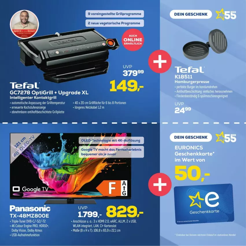 Aktueller Prospekt Euronics - Prospekte - von 25.09 bis 08.10.2024 - strona 13 - produkty: auto, grill, grillplatte, HDMI, latte, mac, Ti, tisch, usb, Vegeta