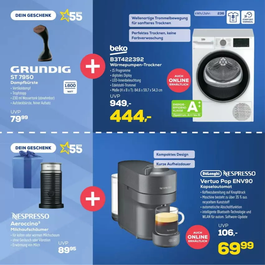 Aktueller Prospekt Euronics - Prospekte - von 25.09 bis 08.10.2024 - strona 16 - produkty: auto, elle, espresso, nespresso, Software, Ti, Trockner, trommel