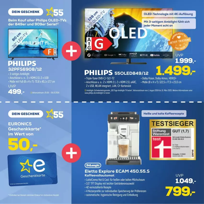 Aktueller Prospekt Euronics - Prospekte - von 25.09 bis 08.10.2024 - strona 2 - produkty: HDMI, LG, Philips, Ti, usb