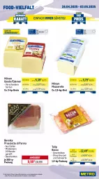 Gazetka promocyjna Metro - Wochen-Angebote Gastro - Gazetka - ważna od 03.05 do 03.05.2025 - strona 10 - produkty: angebot, bacon, beutel, brot, edamer, eis, Frische Pasta, gin, gouda, langnese, mac, magnum, milch, milram, mozzarella, pasta, prosciutto, Prosciutto di Parma, reis, rel, schnitten, steak, Ti, tiefpreis, tulip