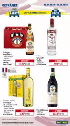 Gazetka promocyjna Metro - Wochen-Angebote Gastro - Gazetka - ważna od 03.05 do 03.05.2025 - strona 14 - produkty: ananas, angebot, ariel, Bau, baumwolle, Behälter, bier, chardonnay, eis, erdinger, Fernet, fernet branca, flasche, früchte, früchten, getränk, getränke, grand sud, lebensmittel, lenor, lenor weichspüler, Metro, metro gastro, Palette, papier, Pods, reis, smirnoff, Ti, tiefpreis, tisch, tücher, vodka, vollwaschmittel, waschmittel, weck, weichspüler, wolle