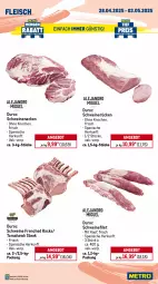 Gazetka promocyjna Metro - Wochen-Angebote Gastro - Gazetka - ważna od 03.05 do 03.05.2025 - strona 4 - produkty: Abtei, angebot, angebote, aqua, eis, filet, fisch, fische, Fischer, fischtheke, fleisch, frischfisch, garnelen, küche, Küchen, lachs, lachsfilet, Metro, reis, Rotbarsch, rotbarschfilet, rwe, Schere, scholl, schwein, schweine, schweinefilet, schweinenacken, schweinerücken, steak, Ti, tiefpreis, wein, weine, Wild, wolfsbarsch