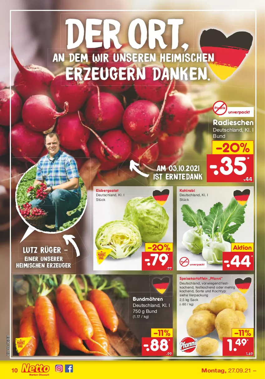 Aktueller Prospekt Netto Marken-Discount - Filial Angebote - von 27.09 bis 02.10.2021 - strona 10