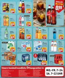 Gazetka promocyjna Rewe - REWE Ihr Kaufpark - Gazetka - ważna od 04.06 do 04.06.2022 - strona 20 - produkty: Alwa, auer, Berger, burger, coca-cola, cola, decke, Deckel, drink, eis, elle, energy drink, ente, flasche, frucht, fuze tea, gerolsteine, gerolsteiner, gin, glasflasche, granini, hella, ice tea, Kinder, lipton, lipton ice tea, mineralwasser, Mineralwasser Medium, mit frucht, nuss, orangina, reis, Ria, Rockstar, steiner, teller, Ti, uhr, vilsa, volvic, vöslauer, wasser