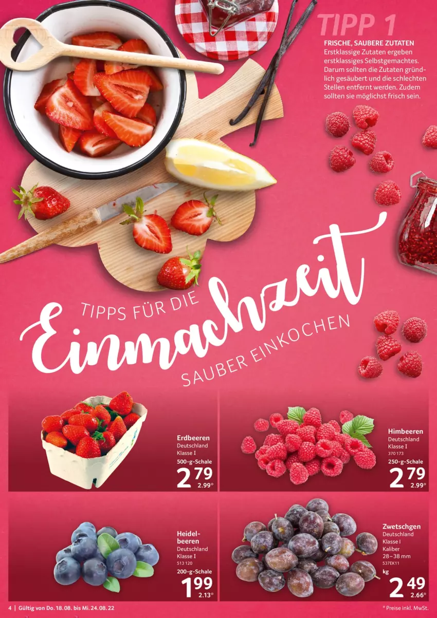 Aktueller Prospekt Selgros - Food - von 18.08 bis 24.08.2022 - strona 4 - produkty: beere, beeren, eis, elle, erde, himbeer, himbeere, himbeeren, mac, reis, rum, Ti