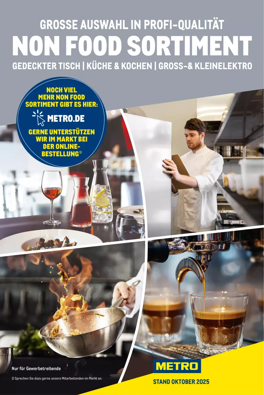 Aktueller Prospekt Metro - Non Food Sortiment - von 01.10.2025 bis 09.06.2026 - strona 1 - produkty: Metro, Ti