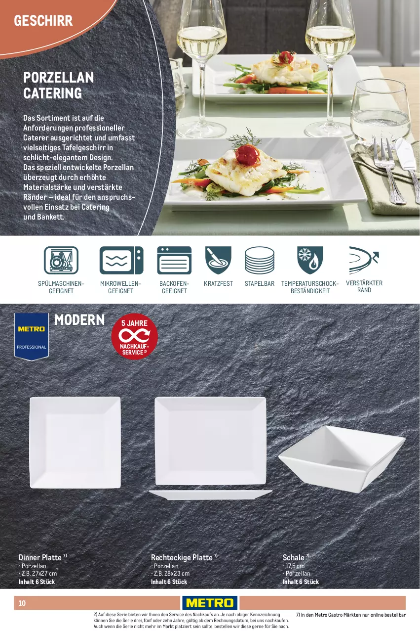 Aktueller Prospekt Metro - Non Food Sortiment - von 01.10.2025 bis 09.06.2026 - strona 10 - produkty: backofen, Bank, dessert, Dessertteller, eis, elle, ente, geschirr, latte, LG, Metro, metro gastro, mikrowelle, Mode, Ofen, Ria, ring, salat, Schal, Schale, Spezi, spülmaschinen, tasse, teller, Ti, vorspeise, WICK
