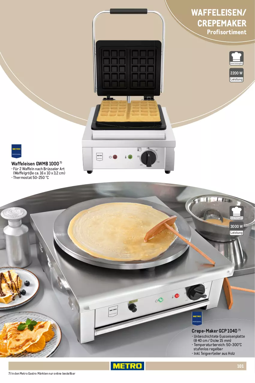 Aktueller Prospekt Metro - Non Food Sortiment - von 01.10.2025 bis 09.06.2026 - strona 101 - produkty: edelstahl, eis, elle, Holz, küche, Küchen, küchenmaschine, latte, LG, mehl, Metro, metro gastro, rel, rwe, Schneebesen, schüssel, teller, thermostat, Ti, Waffeleisen, waffeln, werkzeug, werkzeuge