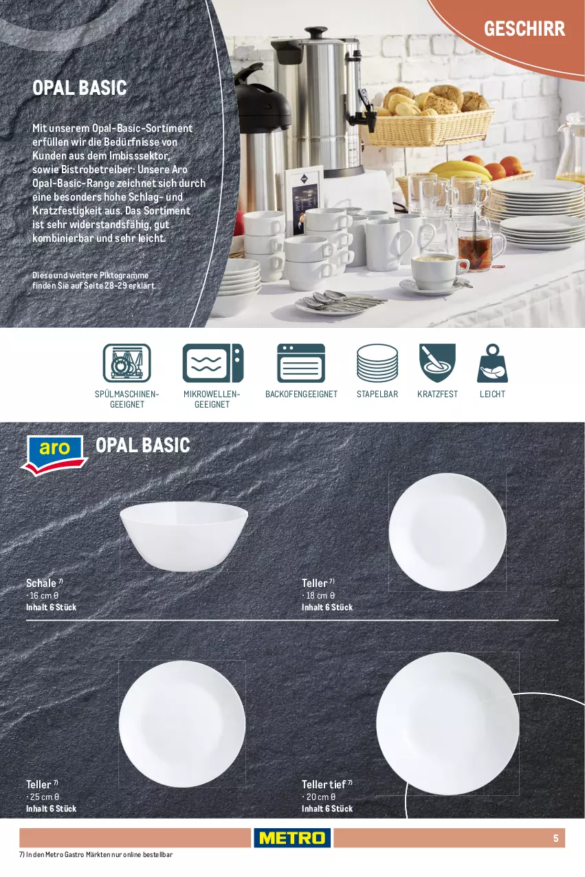 Aktueller Prospekt Metro - Non Food Sortiment - von 01.10.2025 bis 09.06.2026 - strona 5 - produkty: backofen, besteck, decke, elle, geschirr, Gläser, kaffee, kerze, küche, Küchen, latte, Leuchte, leuchten, Metro, metro gastro, mikrowelle, Ofen, Schal, Schale, sekt, Serviette, servietten, spülmaschinen, tablet, tablett, tee, teller, Ti, tisch, tischleuchte