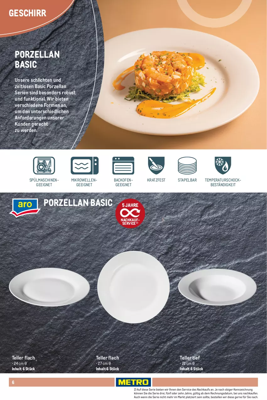 Aktueller Prospekt Metro - Non Food Sortiment - von 01.10.2025 bis 09.06.2026 - strona 6 - produkty: backofen, Becher, dessert, elle, erde, espresso, geschirr, kaffee, kaffeebecher, mikrowelle, Ofen, Schal, Schale, spülmaschinen, tasse, teller, Ti