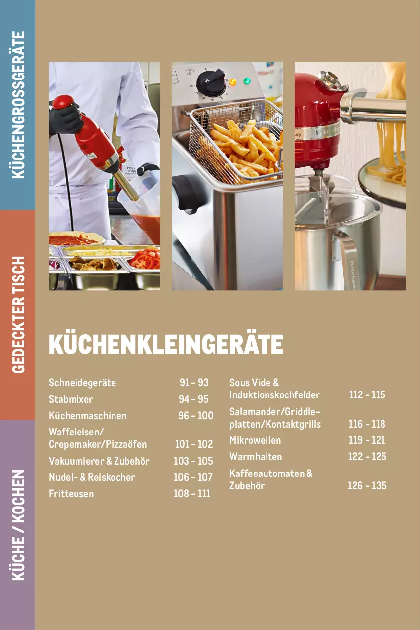 Aktueller Prospekt Metro - Non Food Sortiment - von 01.10.2025 bis 09.06.2026 - strona 90 - produkty: auto, Behälter, decke, edelstahl, eis, elle, fritteuse, grill, induktionskochfeld, kaffee, kaffeeautomat, Kocher, kochfeld, kontaktgrill, küche, Küchen, küchenmaschine, latte, Metro, metro gastro, mikrowelle, Mixer, nudel, pizza, Reinigung, reis, stabmixer, Ti, tisch, tomate, tomaten, Vakuumierer, Waffeleisen
