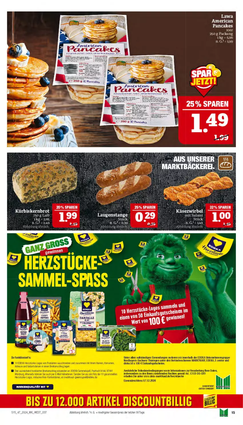 Aktueller Prospekt Marktkauf - Prospekt - von 17.11 bis 23.11.2024 - strona 15 - produkty: brot, eis, Käse, Käsezwirbel, kuchen, Kürbis, reis, spinat, ZTE