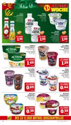 Gazetka promocyjna Marktkauf - Prospekt - Gazetka - ważna od 23.11 do 23.11.2024 - strona 14 - produkty: activia, activia joghurt, auer, Bau, Bauer, Becher, creme, danone, danone activia, dessert, Dr. Oetker, ehrmann, Ehrmann Grand Dessert, eis, ente, Garten, gin, joghur, joghurt, Kefir, mousse, Müller, natur, obst, obstgarten, rama, rama cremefine, reis, sahne, Ti, vita, Yo, ZTE