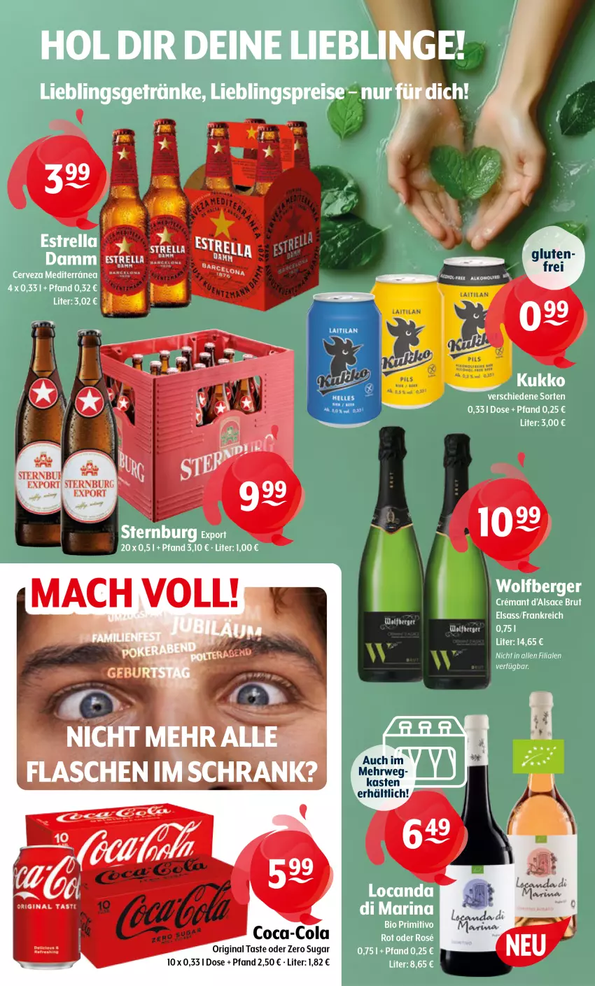 Aktueller Prospekt Getraenke Hoffmann - Prospekte - von 21.07 bis 26.07.2025 - strona 9 - produkty: Berger, coca-cola, cola, gin