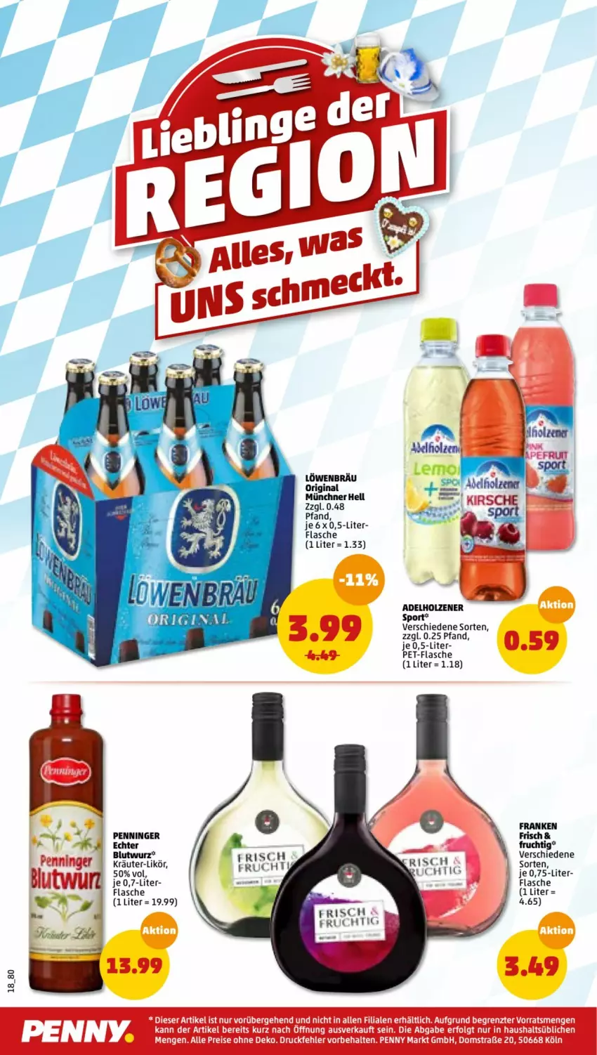 Aktueller Prospekt Penny - Prospekte - von 24.01 bis 29.01.2022 - strona 18 - produkty: adelholzener, biff, eis, flasche, frucht, gin, Holz, kräuter, likör, pet-flasche, reis, Sport, Ti, Tiere