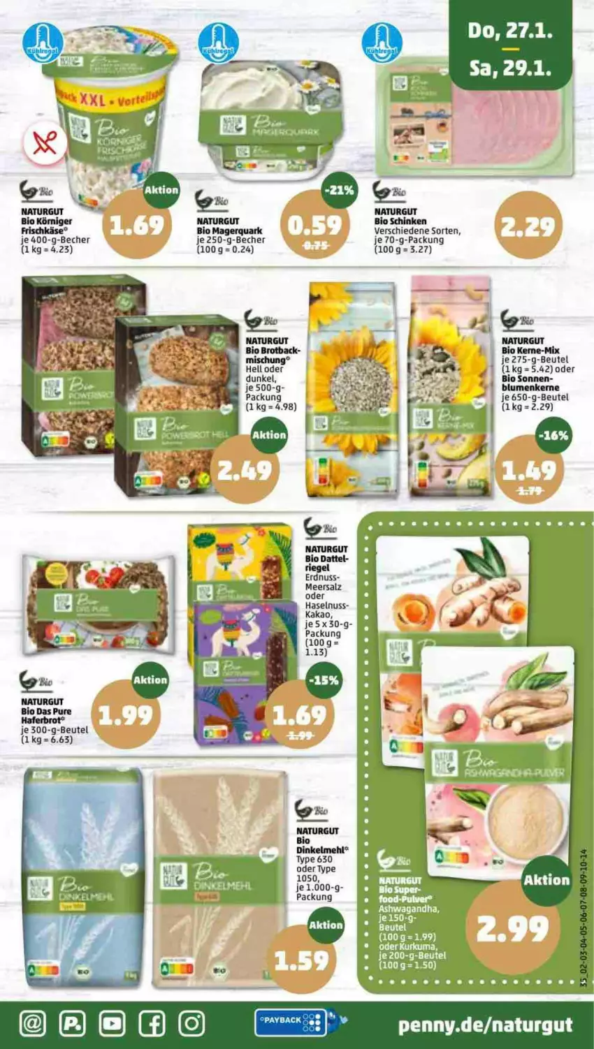 Aktueller Prospekt Penny - Prospekte - von 24.01 bis 29.01.2022 - strona 35 - produkty: Becher, beutel, bio, blume, blumen, frischkäse, haselnuss, kakao, Käse, natur, nuss, quark, schinken