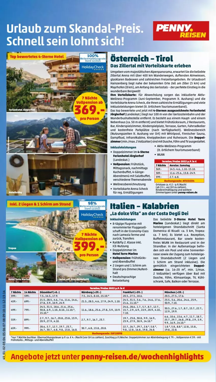 Aktueller Prospekt Penny - Prospekte - von 24.01 bis 29.01.2022 - strona 43 - produkty: angebot, angebote, axe, Bad, bett, brie, buch, deutschsprachige reiseleitung, dusche, eier, eis, elle, ente, Fahrrad, Garten, inklusivleistungen, Kinder, Kinderspiel, kneipp, kuchen, Liege, miele, Ofen, pool, rama, reis, rezept, rwe, salat, Schrank, snack, Ti, tisch, vita, wellnessbereich, Whirlpool