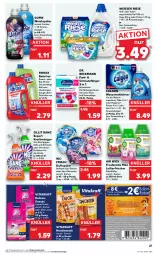 Gazetka promocyjna Kaufland - Prospekt - Gazetka - ważna od 19.06 do 19.06.2024 - strona 27 - produkty: Air Wick, aktionspreis, angebot, angebote, Bad, beutel, bio, Brei, calgon, Cap, Cillit, cillit bang, colorwaschmittel, Columbia, coupon, Dr. Beckmann, eis, ente, Fettlöser, hundesnack, katzensnack, katzensnacks, kraft, küche, LG, lufterfrischer, reiniger, reis, rorax, snack, snacks, sofortrabatt, Ti, topf, tristar, verfärbungsschutz, vita, vitakraft, waschmaschine, waschmittel, wasser, wasserenthärter, weichspüler, Weisser Riese, WICK